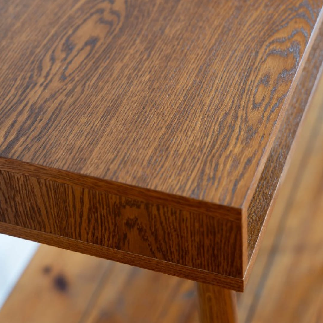 CONSOLLE SCRITTOIO VINTAGE CON POMELLO OTTONE