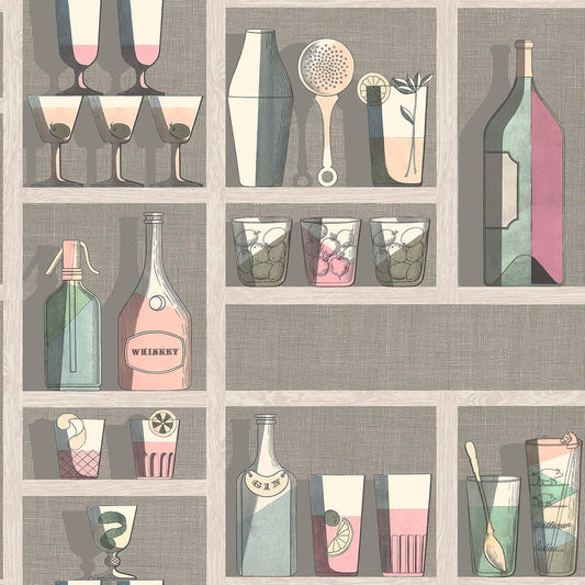 COCKTAIL - FORNASETTI (56,50 €/m2 - prezzo al rullo)