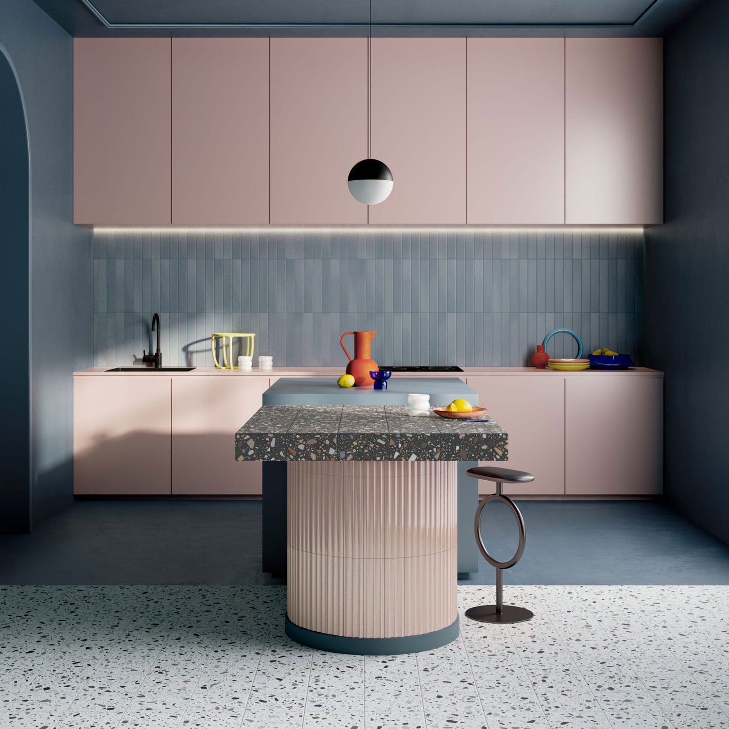 Rivestimenti Quintessenza per cucina modello Confetti per privati