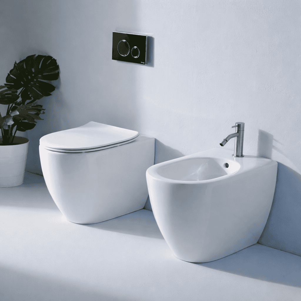 OLYMPIA CERAMICA - VITTORIA WC e BIDET in ceramica sanitaria